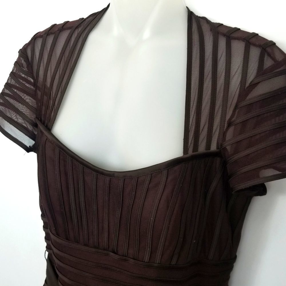 Js Collections Sweetheart Neck Mesh & Satin Dress… - image 3